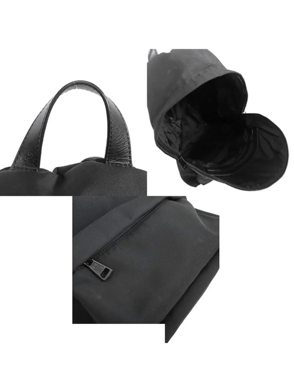 Moncler Pierrick Black Nylon Polyester Backpack